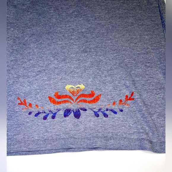 2 Roxy Y2K Thermals - Tan & Grey Long Sleeve Tees w/ Surfer Logo Rare Grail - Picture 6 of 16